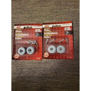 3- 4 Packs Ace Hardware Furniture Moving Low Friction Glides 7/8" 5181417 Slide